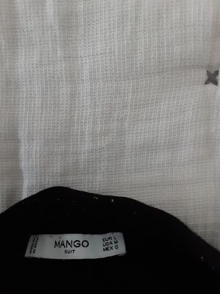 Pantalón negro Mango Talla L