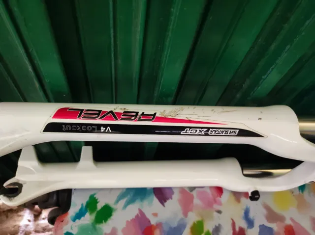 Horquilla Bicicleta Rueda 26 Blanca