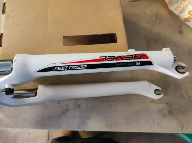 Horquilla Bicicleta Rueda 26 Blanca