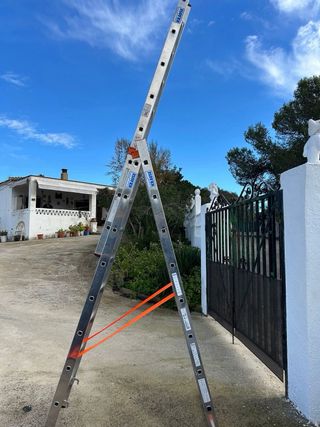 Escalera extensible aluminio