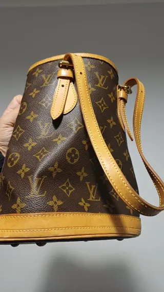 Borsa cilindro Louis Vuitton monogram marrone