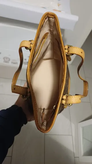 Borsa cilindro Louis Vuitton monogram marrone