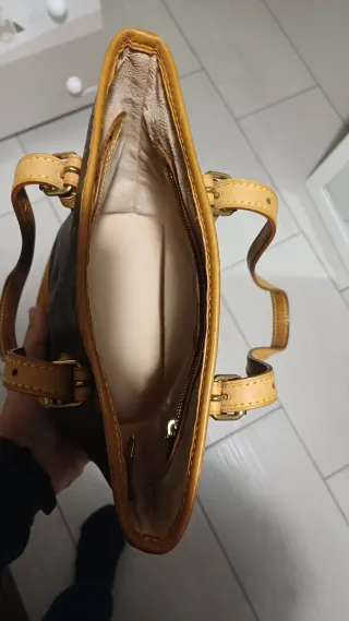 Borsa cilindro Louis Vuitton monogram marrone