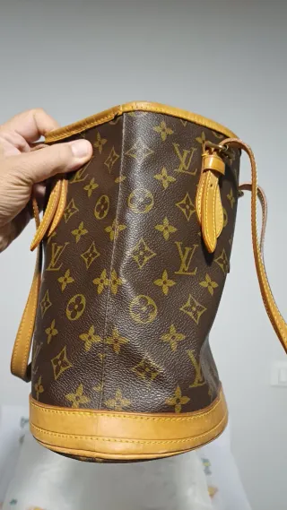 Borsa cilindro Louis Vuitton monogram marrone