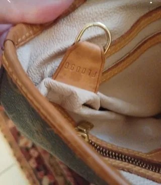 Borsa cilindro Louis Vuitton monogram marrone