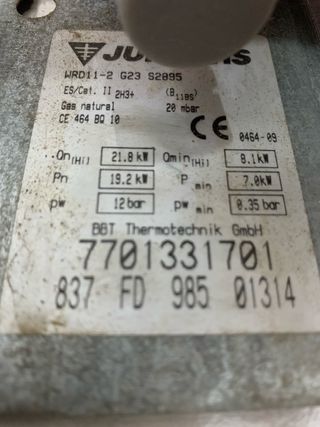 Calentador Junkers HydroPower Blanco