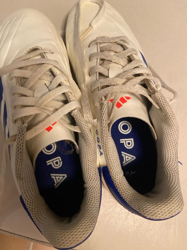 Adidas Copa Botas Fútbol Blancas Talla 35,5