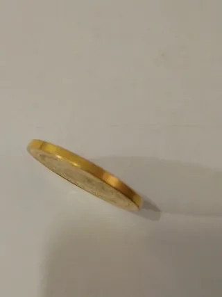 Moneda Isabel II 100 Reales acabado en Oro 24k