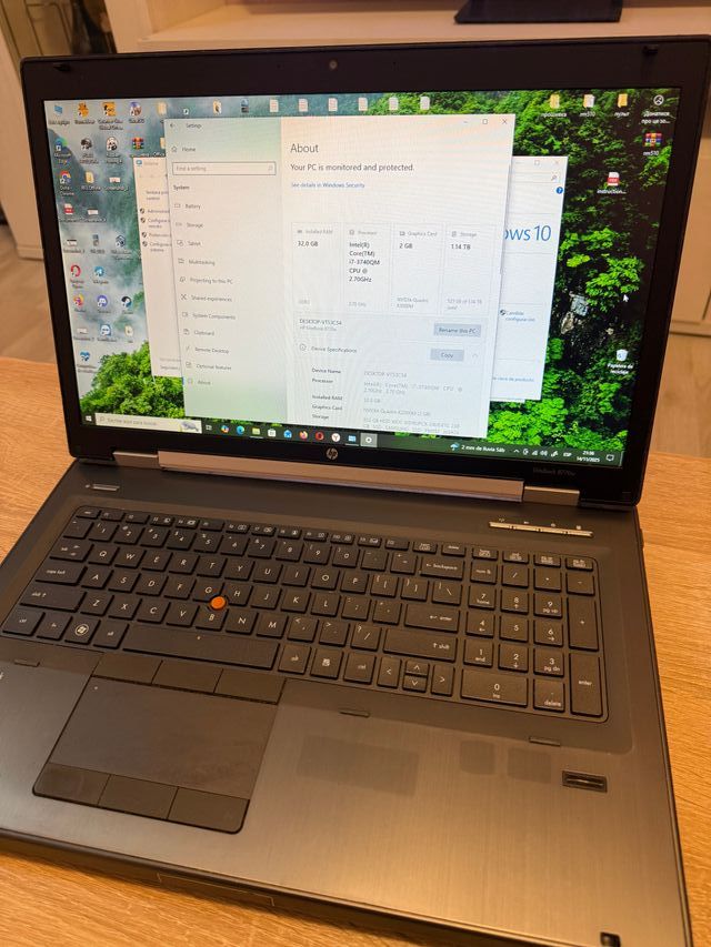 Portátil HP EliteBook 8770w Intel i7, 32GB RAM
