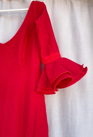 Traje de flamenca rojo