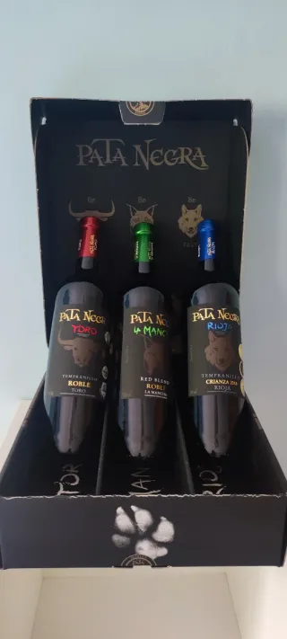 Lote 3 botellas vino tinto Pata Negra