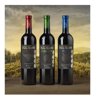 Lote 3 botellas vino tinto Pata Negra