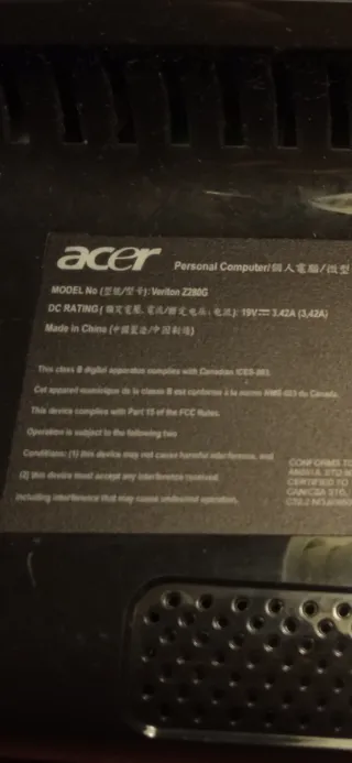 Computer desktop Acer Veriton completo, pronto all'uso