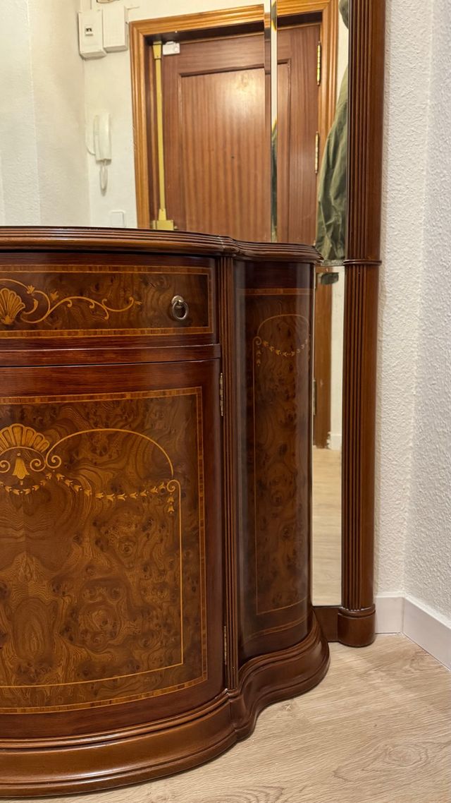 Mueble recibidor con espejo
