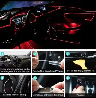 Luces LED Interior Coche RGB App