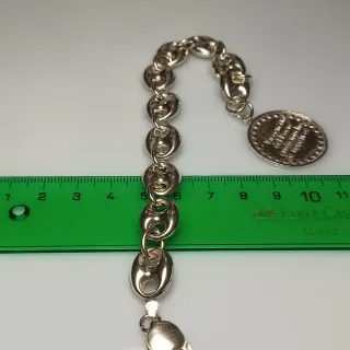 Pulsera Plata 925 Calabrote Virgen del Rocío