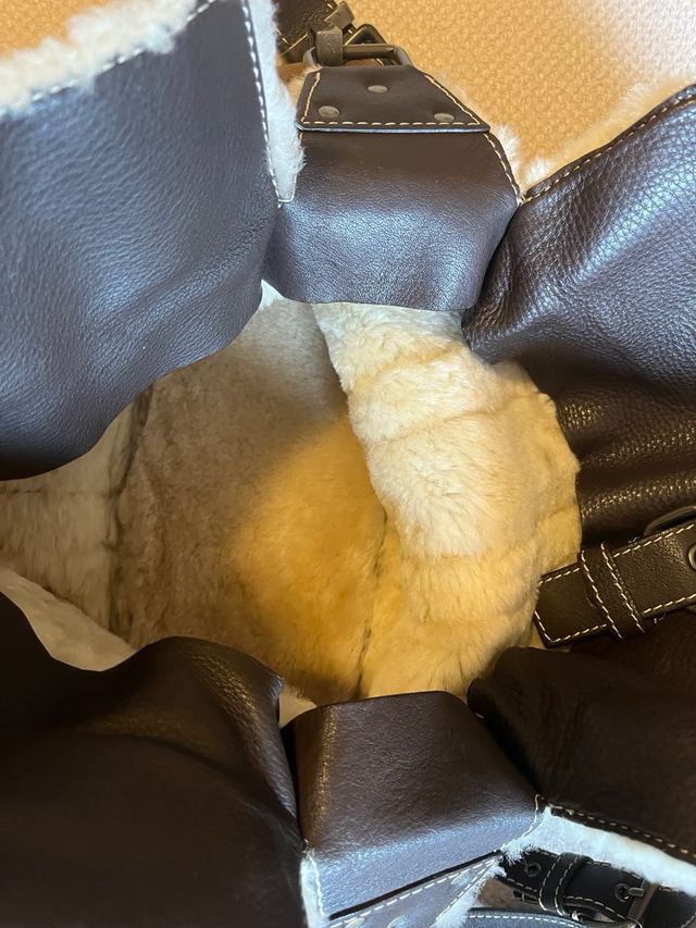 Bolso Purificación García Marrón Pelo