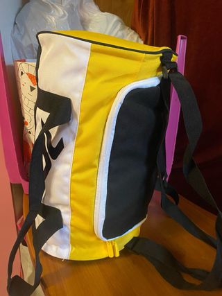 Bolsa de deporte Tenth amarilla y blanca