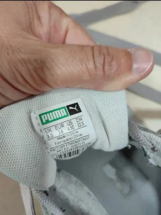 Zapatillas Puma niño grises