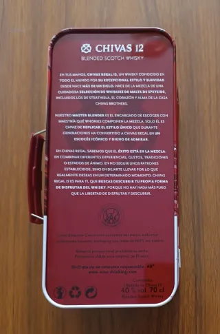 Maletín metálico Chivas Regal 12 años sin botella