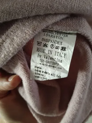 Jersey cuello alto mujer XXL rosa