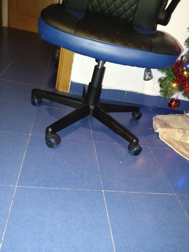 Silla Gamer Negra y Azul