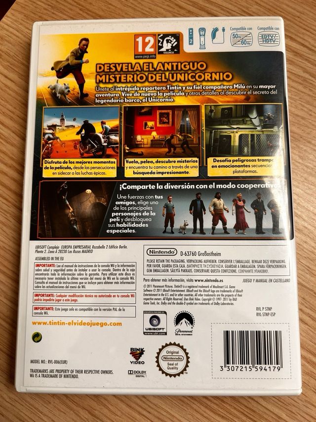 Videogioco Tintin: Il Segreto dell'Unicorno per Wii