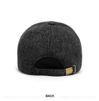 Gorra de béisbol de lana con orejeras