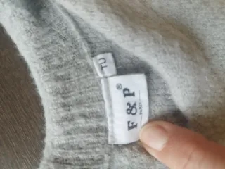 Jersey largo mujer gris, beige y negro Talla única