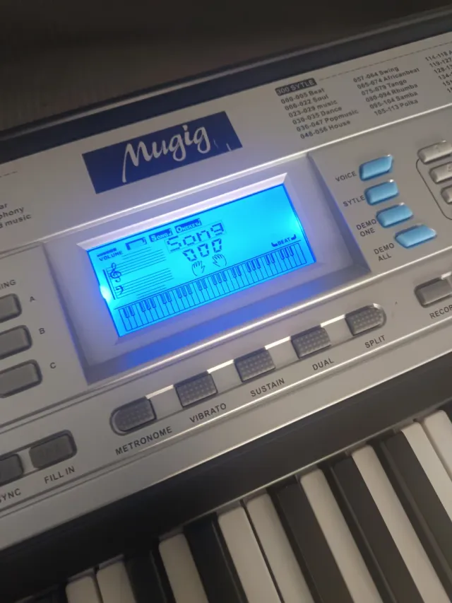 MLS-939 Piano eléctrico - órgano 61 teclas Mugic