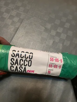 5 Sacchetti spazzatura extra resistenti