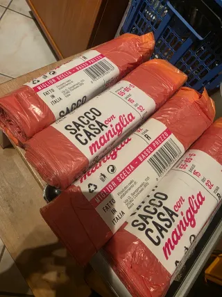 5 Sacchetti spazzatura extra resistenti