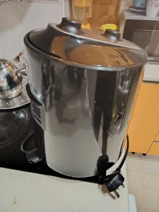 Freidora de aceite negra