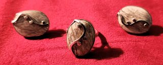 Anillo y Pendientes de Mármol y Plata Querétaro