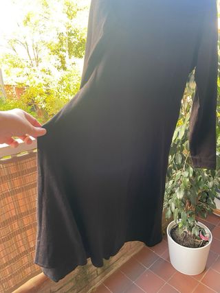 Vestido de punto H&M Talla L Negro