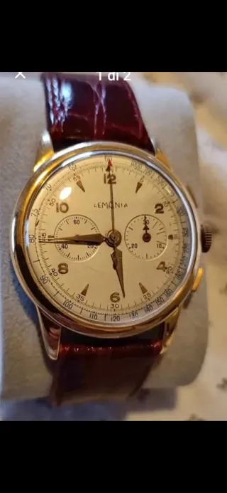 Lemania Cronografo Bi-Compax Vintage 38mm