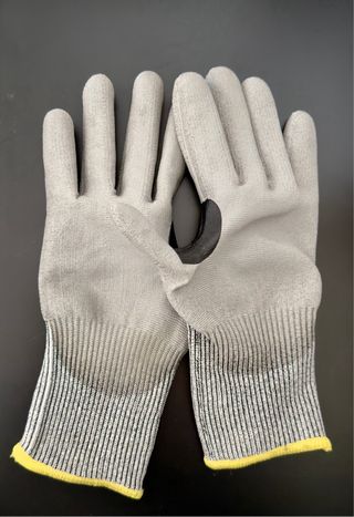 Guantes K-ROCK grises y amarillos