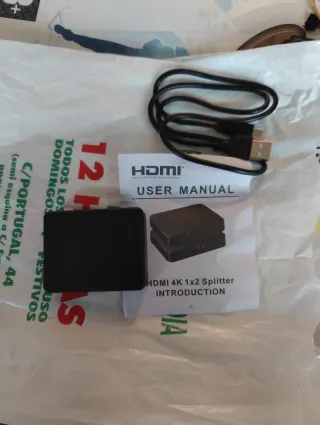 Splitter HDMI 4K 1x2 duplicar pantalla
