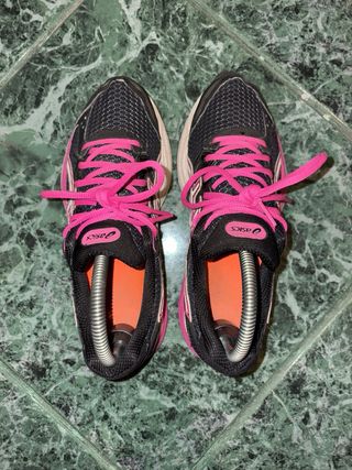ASICS Gel-Pulse 7 Donna Nero Rosa running 38