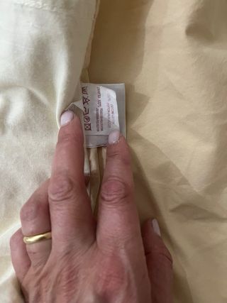 Copri piumino culla beige con disegno