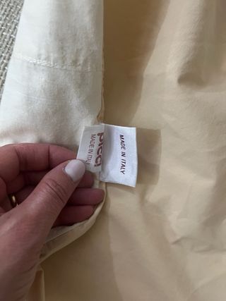 Copri piumino culla beige con disegno