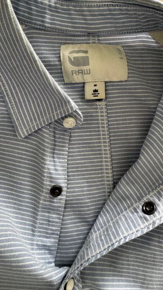Camisa G-Star Rayas Azules y Blancas