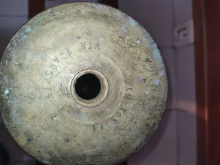 Casquillo Antiguo Enorme Cartucho Cohete Misil