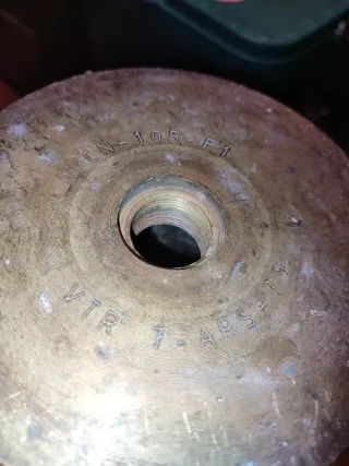 Casquillo Antiguo Enorme Cartucho Cohete Misil