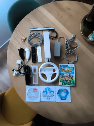 Nintendo Wii Completo con Juegos y Accesorios.