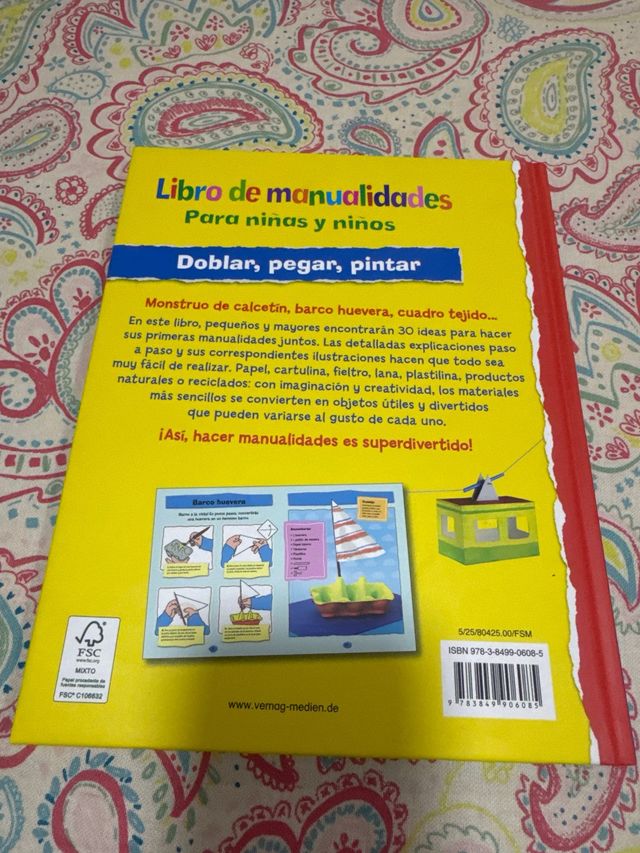 Libro de manualidades para niñas y niños