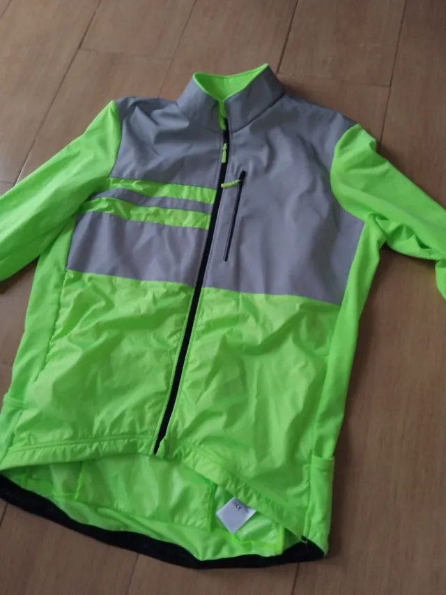 Chaqueta ciclista reflectante neón