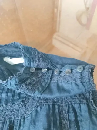 Blusa sin mangas con encajes Promod