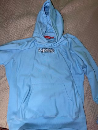 Sudadera Supreme Bandana Box Azul Claro