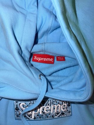 Sudadera Supreme Bandana Box Azul Claro